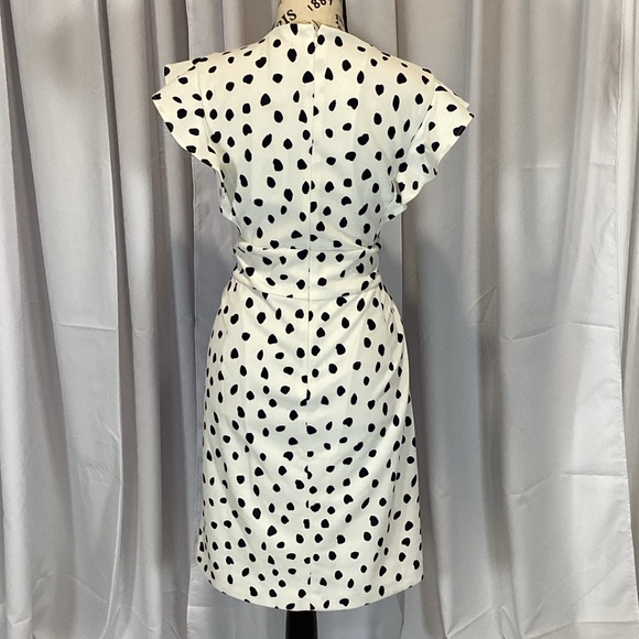 131. DKNY White & Blue Sheath Dress NWT Size 14 - Picture 3 of 6